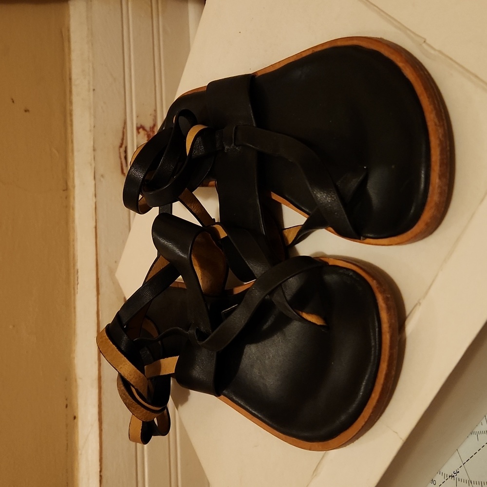 Leather gladiator sandals